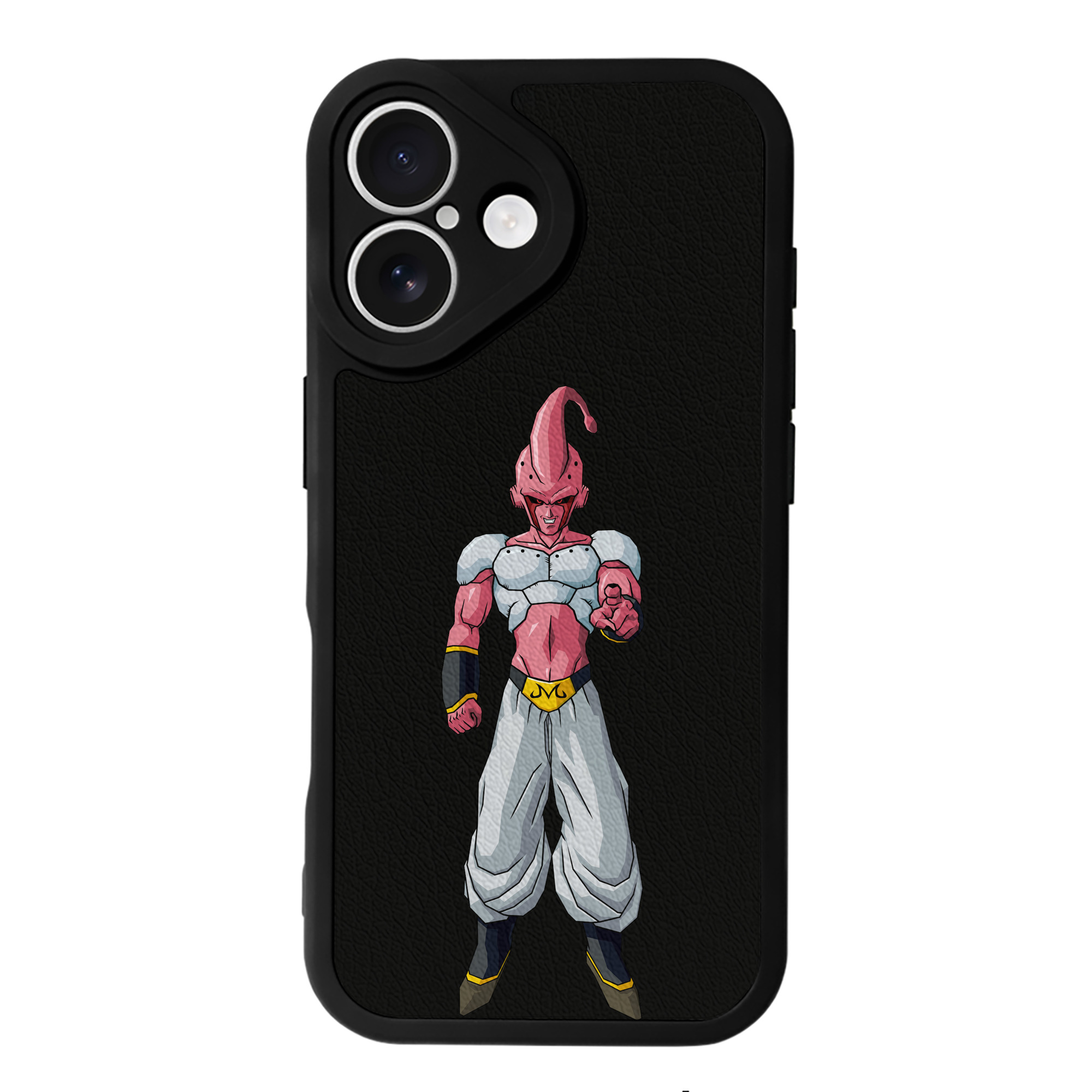 （画像用） ドラゴンボール 魔人ブウ DRAGON BALL Majin Buu 【iPhone 16シリーズ対応】シリコンスマホケース（レザー調） 材質：シリコン